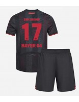 Bayer Leverkusen Eliesse Ben Seghir #17 Hjemmedraktsett Barn 2025-26 Korte ermer (+ bukser)